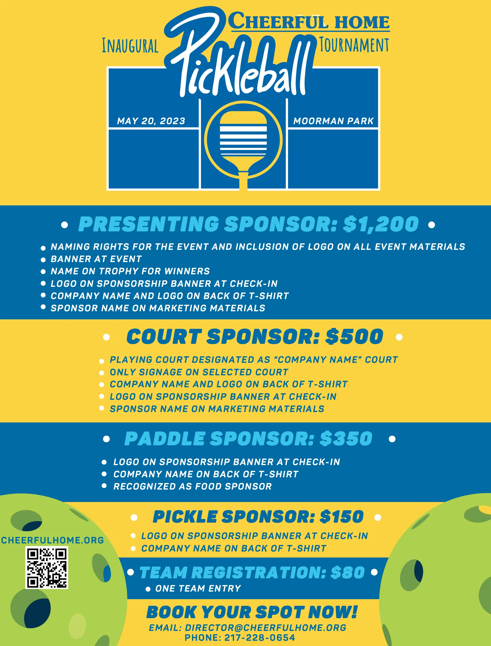 Cheerful Home Inaugural Pickleball Tournament
